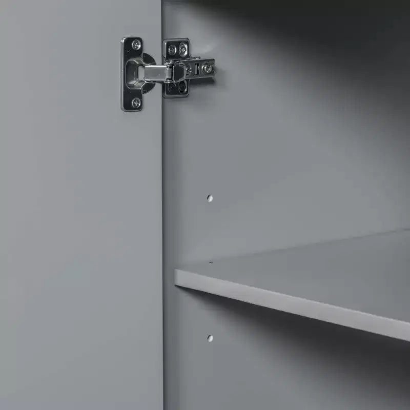 Meuble sous-vasque sans lavabo 1 porte 6 tiroirs Blanc