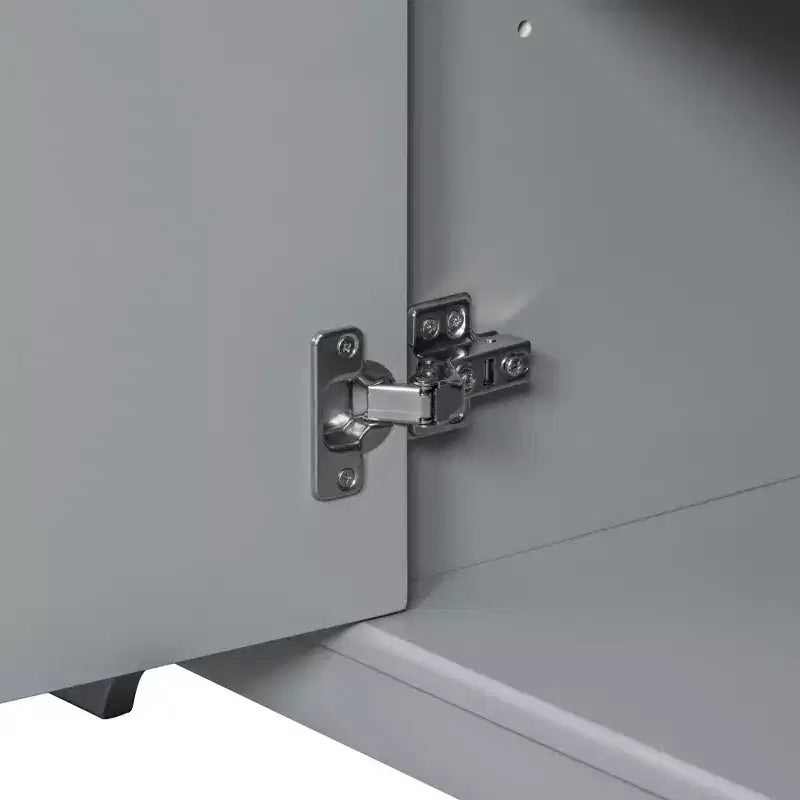 Meuble sous-vasque sans lavabo 1 porte 6 tiroirs Blanc