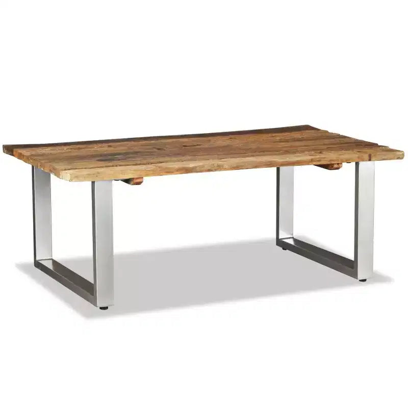 Table basse en bois massif recyclé 39,4x23,6x15