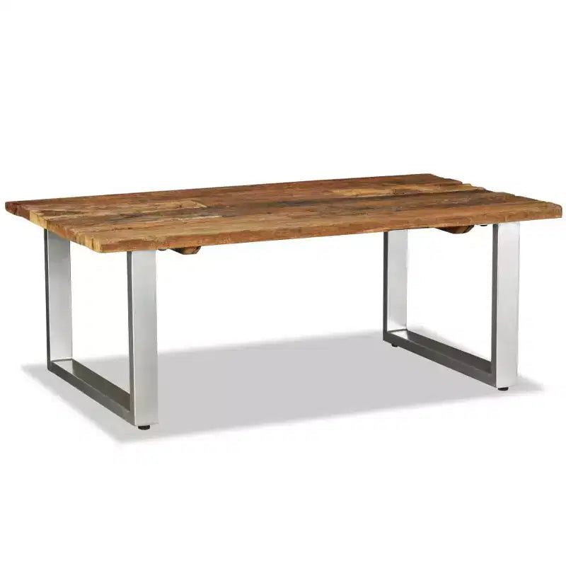 Table basse en bois massif recyclé 39,4x23,6x15