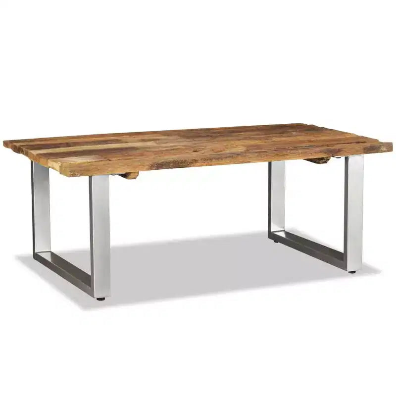 Table basse en bois massif recyclé 39,4x23,6x15