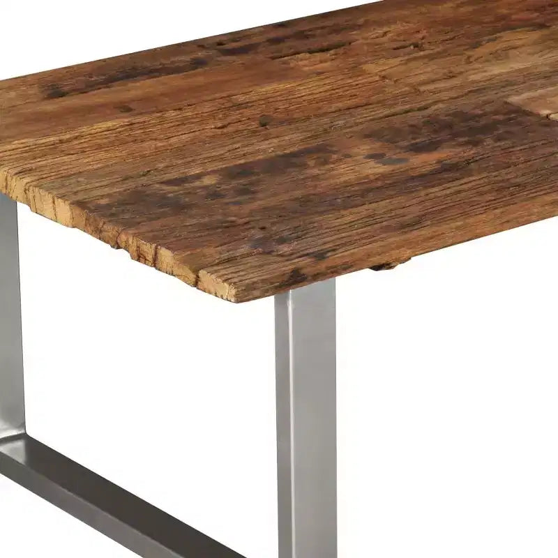 Table basse en bois massif recyclé 39,4x23,6x15