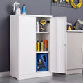 Foldable Storage Cabinet - White Ideal for Small ApartmentGarage & Utility Room
