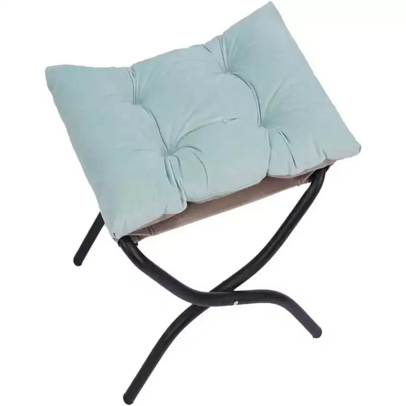 Canapé Paresseux Individuel, Structure en Fer, Rembourrage Doux, Velours Hollandais, 4 Boucles au Dos, Zone de Loisirs Intérieure