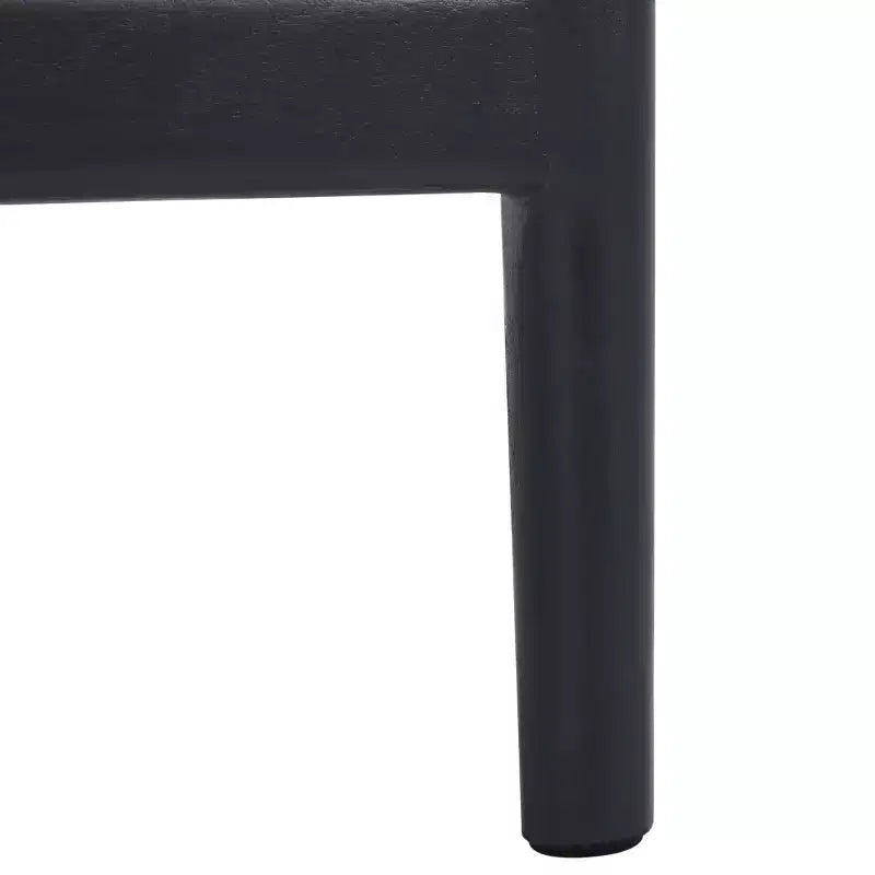 Tabouret de bar moderne | Structure en acajou + coussin en lin
