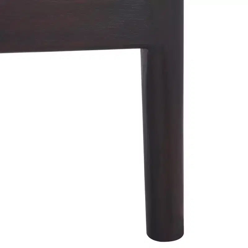 Tabouret de bar moderne | Structure en acajou + coussin en lin